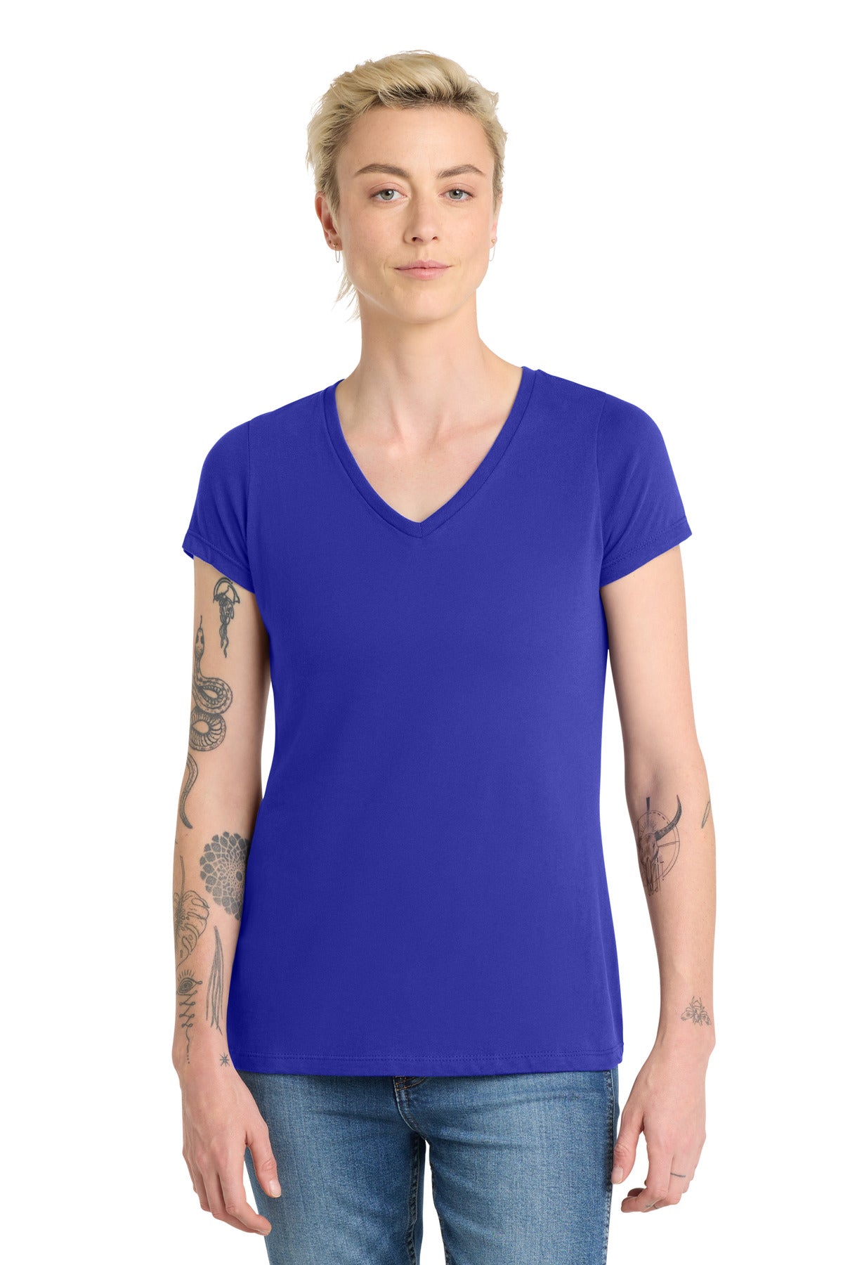 District  Women's Very Important Tee  V-Neck. DT6503