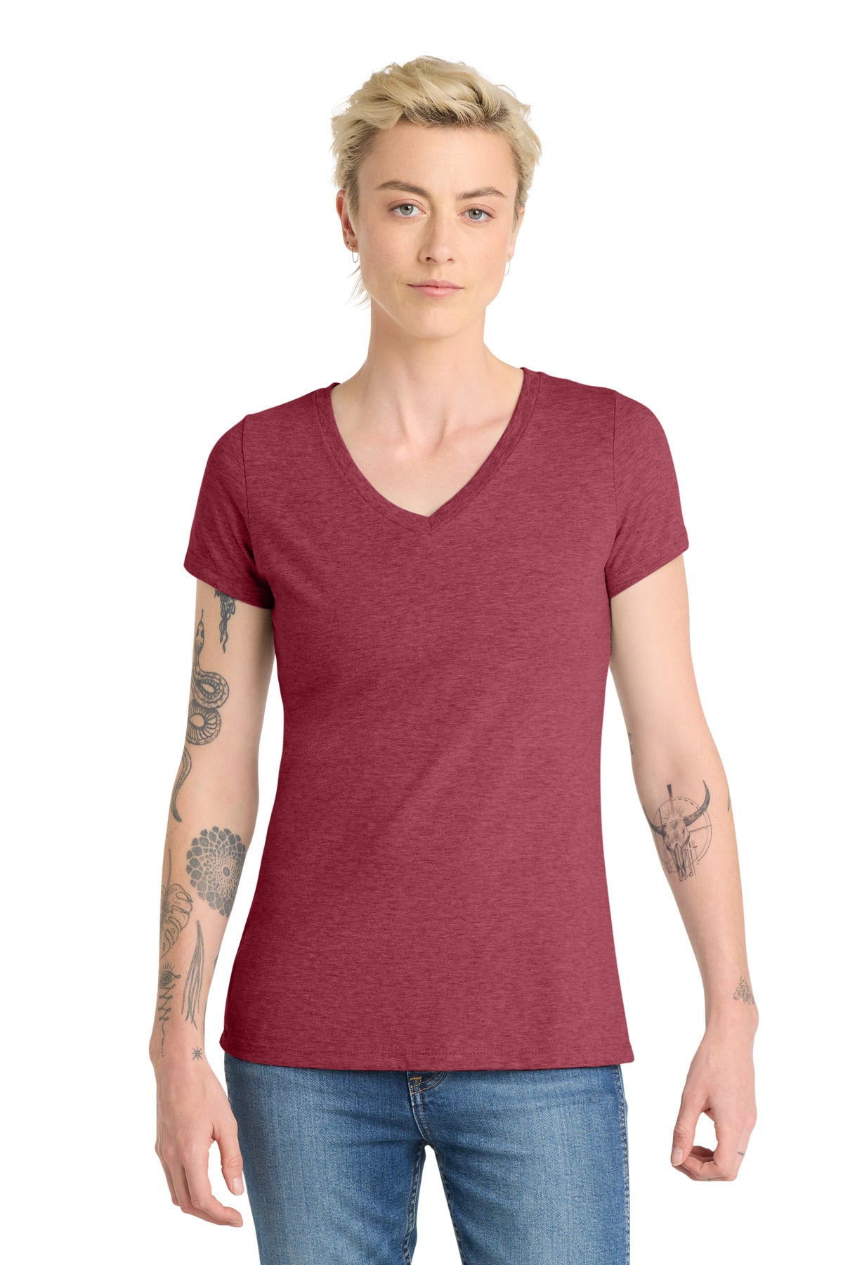 District  Women's Very Important Tee  V-Neck. DT6503
