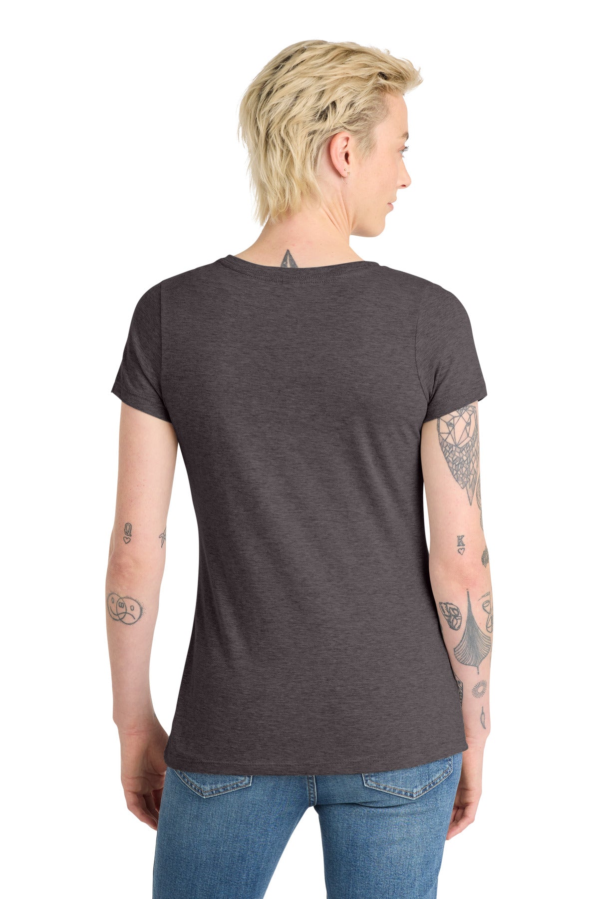 District  Women's Very Important Tee  V-Neck. DT6503