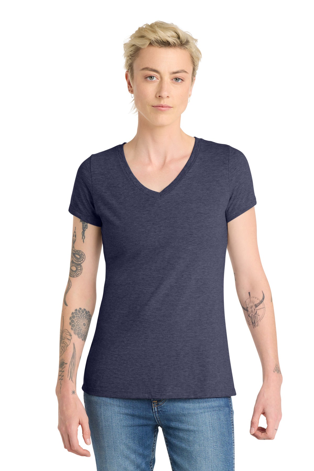 District  Women's Very Important Tee  V-Neck. DT6503