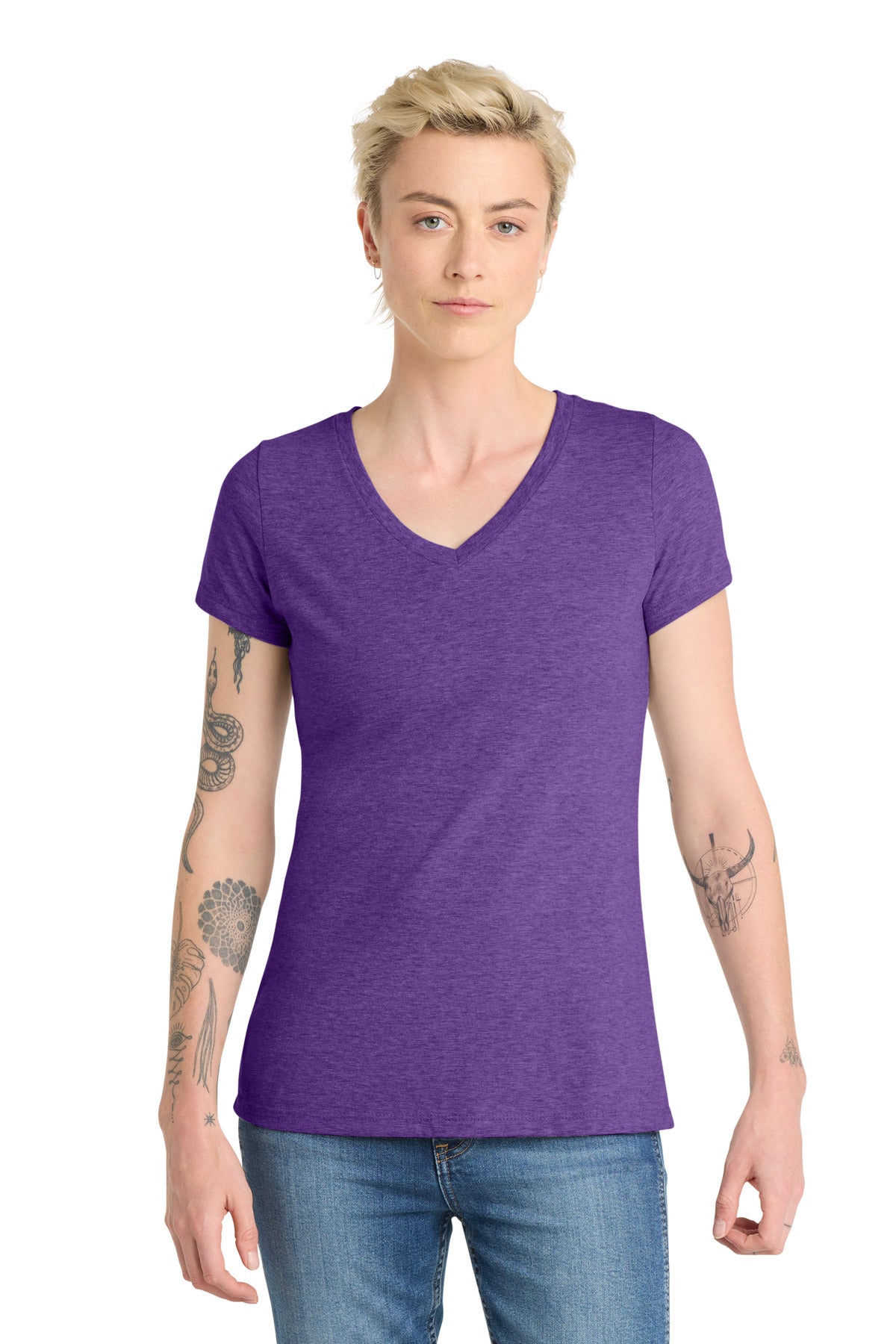 District  Women's Very Important Tee  V-Neck. DT6503