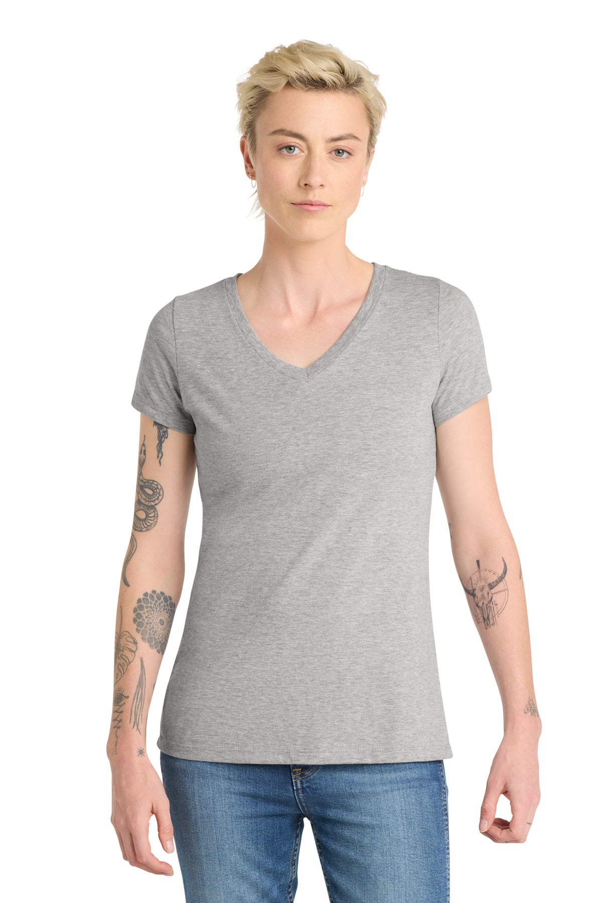 District  Women's Very Important Tee  V-Neck. DT6503