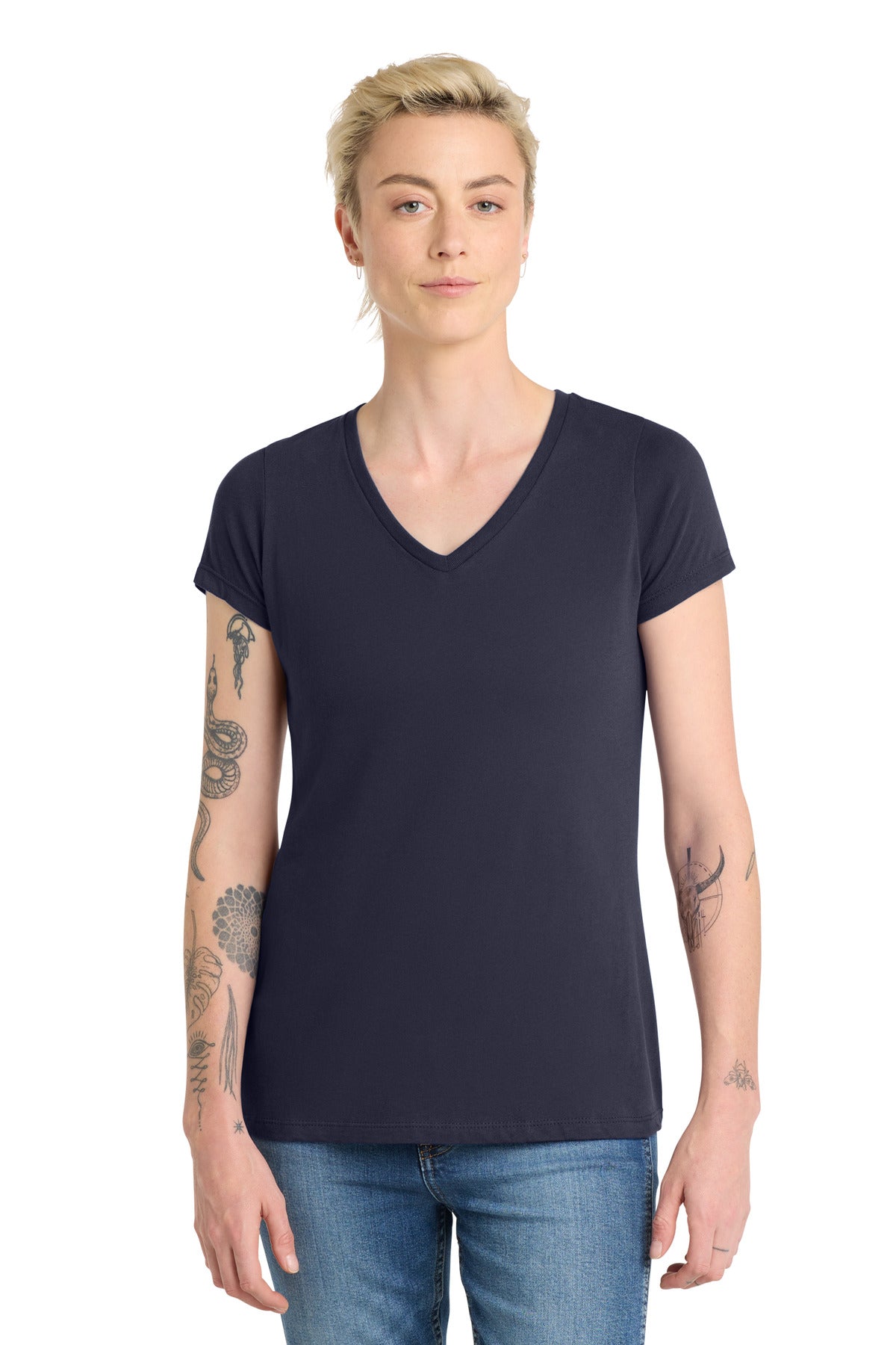 District  Women's Very Important Tee  V-Neck. DT6503
