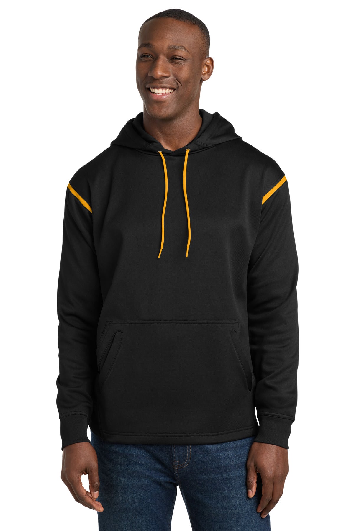 Sport-Tek Tech Fleece Colorblock Hooded Sweatshirt. F246