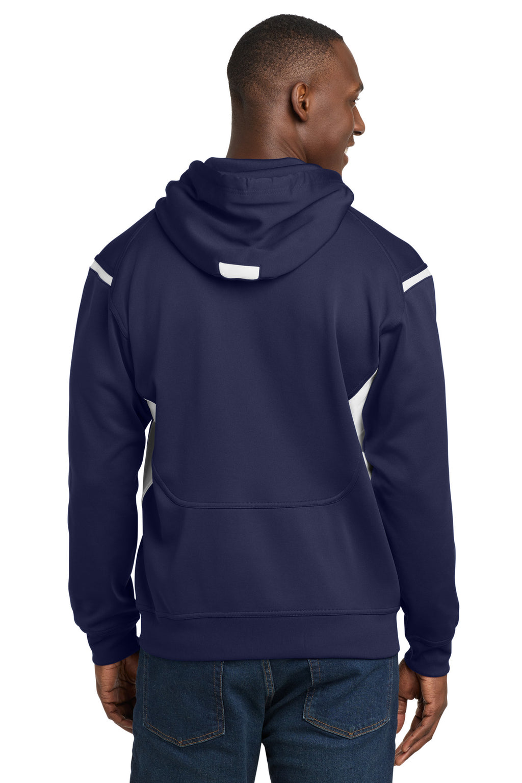 Sport-Tek Tech Fleece Colorblock Hooded Sweatshirt. F246