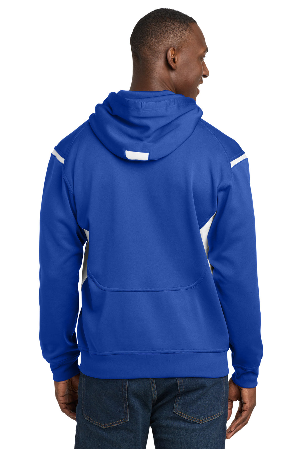 Sport-Tek Tech Fleece Colorblock Hooded Sweatshirt. F246