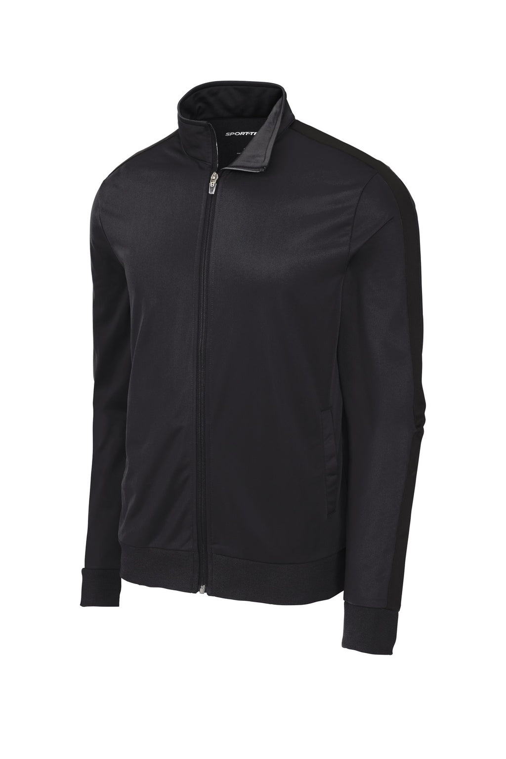 Sport-Tek  Tricot Sleeve Stripe Track Jacket. JST94