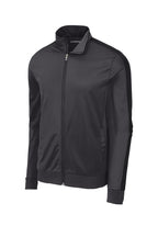 Sport-Tek  Tricot Sleeve Stripe Track Jacket. JST94