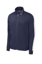 Sport-Tek  Tricot Sleeve Stripe Track Jacket. JST94