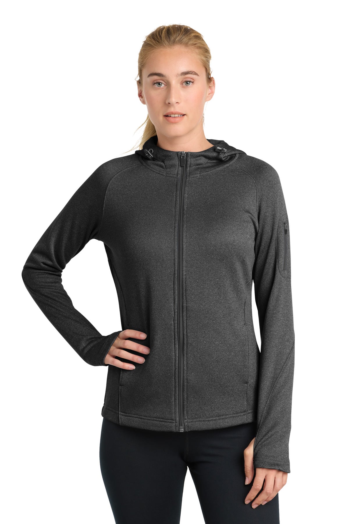 Sport-Tek Women's Tech Fleece Full-Zip Hooded Jacket. L248