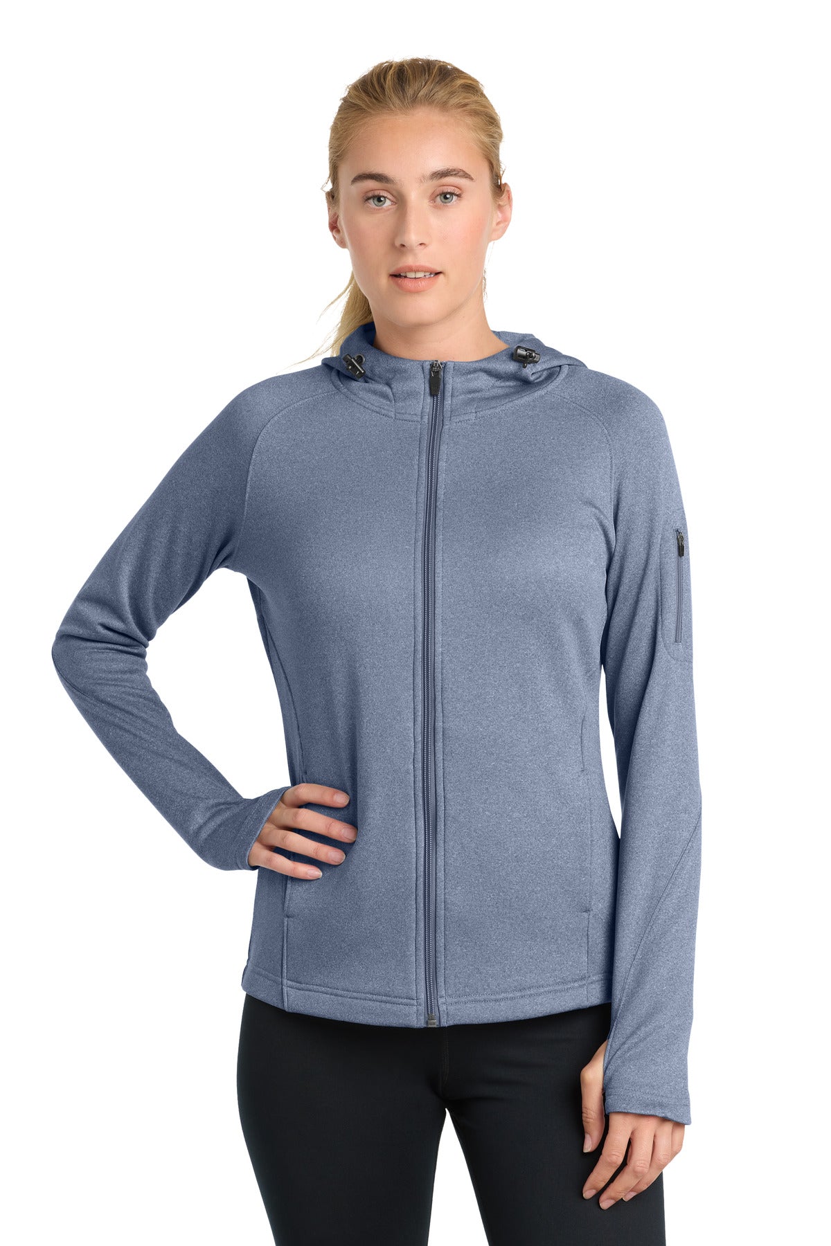 Sport-Tek Women's Tech Fleece Full-Zip Hooded Jacket. L248