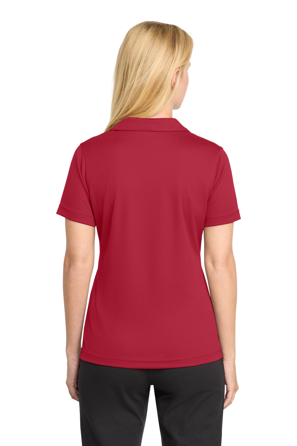 Sport-Tek Women's Dri-Mesh V-Neck Polo.  L469