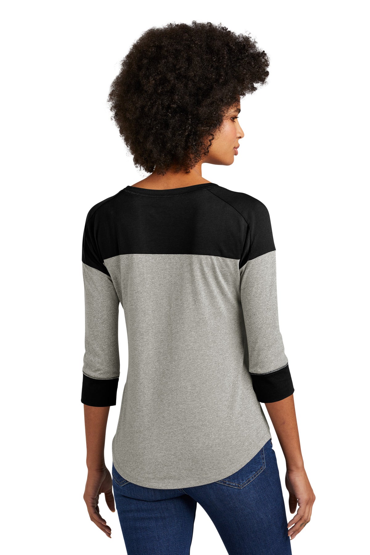New Era  Women's Heritage Blend 3/4-Sleeve Baseball Raglan Tee. LNEA104