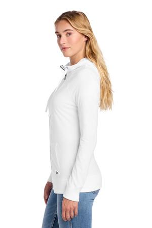 New Era Women's Sueded Cotton Blend Full-Zip Hoodie. LNEA122