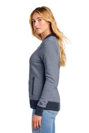 New Era Women's French Terry Baseball Full-Zip. LNEA503