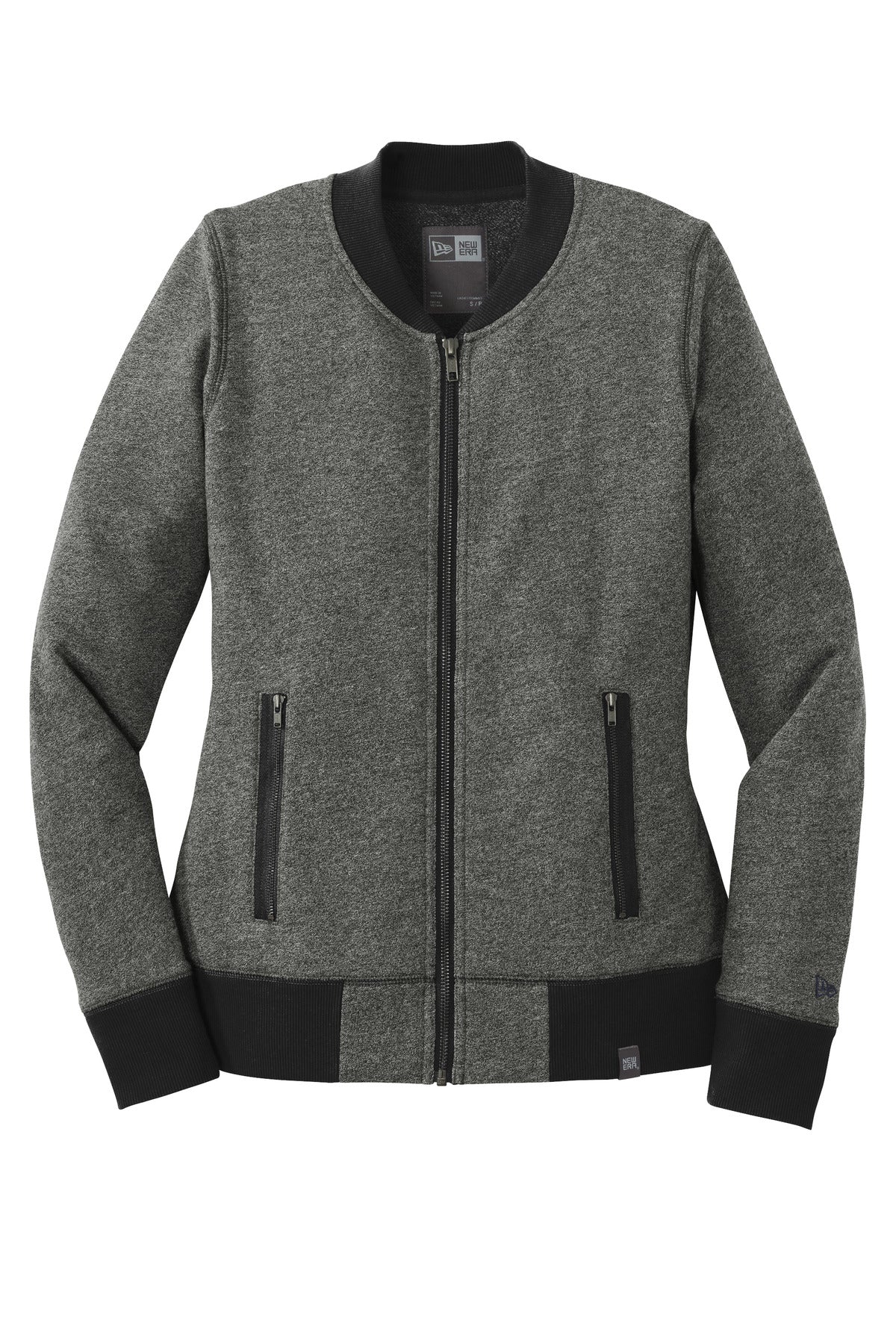 New Era Women's French Terry Baseball Full-Zip. LNEA503