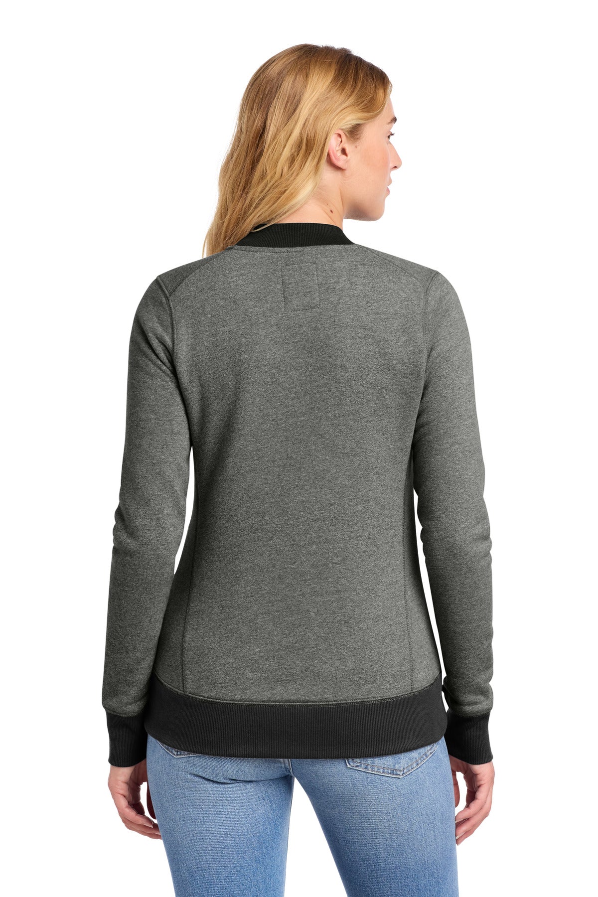 New Era Women's French Terry Baseball Full-Zip. LNEA503