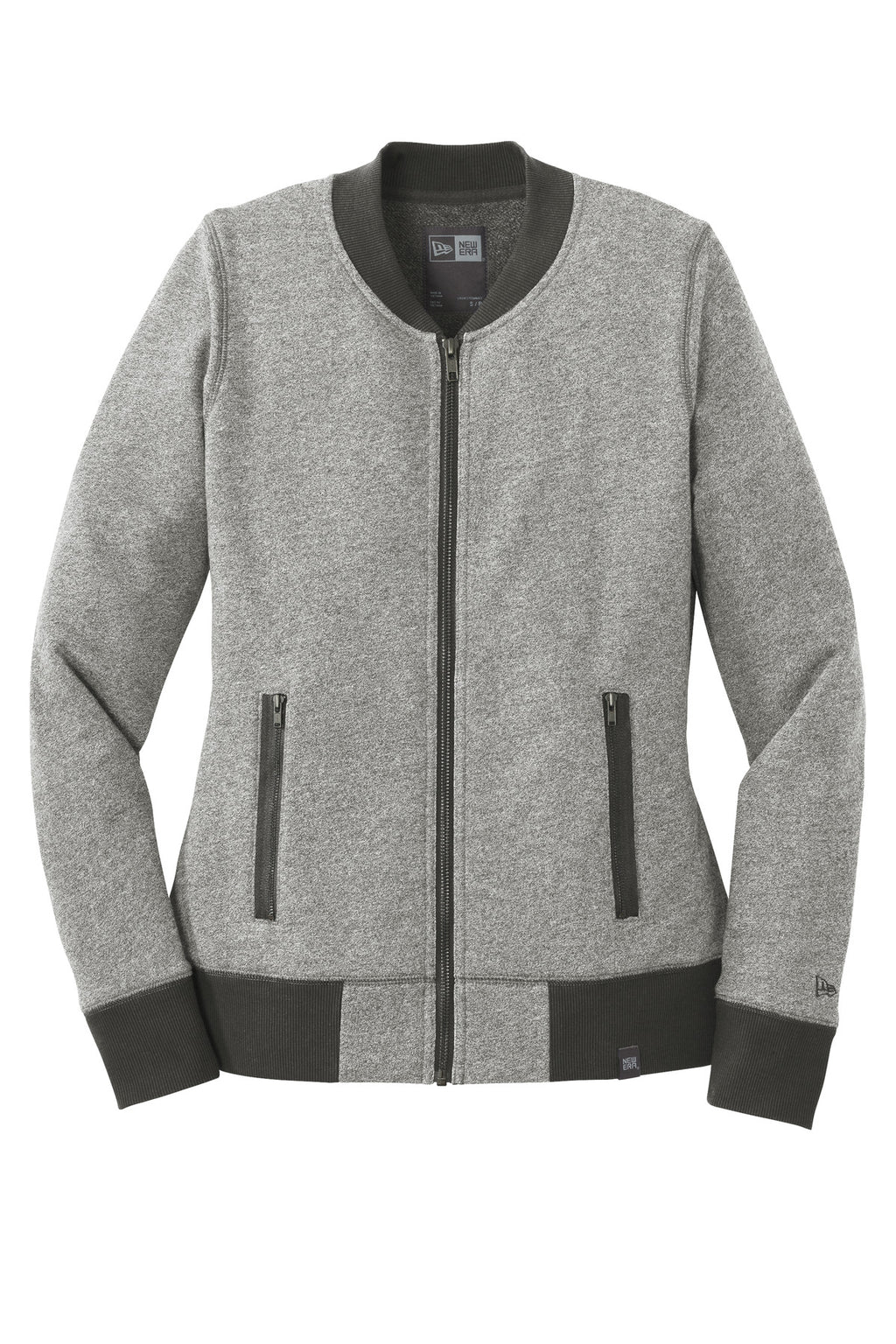 New Era Women's French Terry Baseball Full-Zip. LNEA503