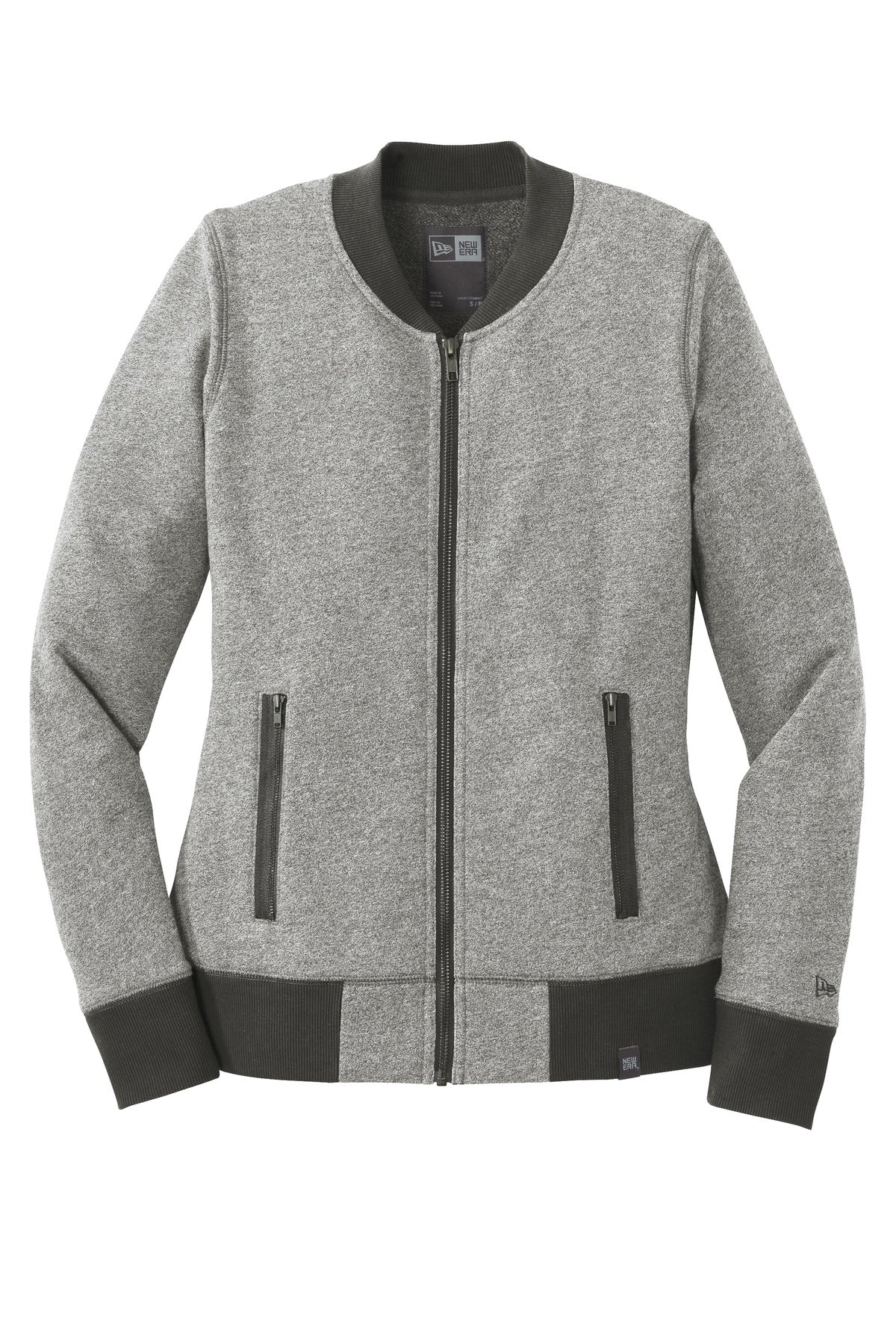 New Era Women's French Terry Baseball Full-Zip. LNEA503