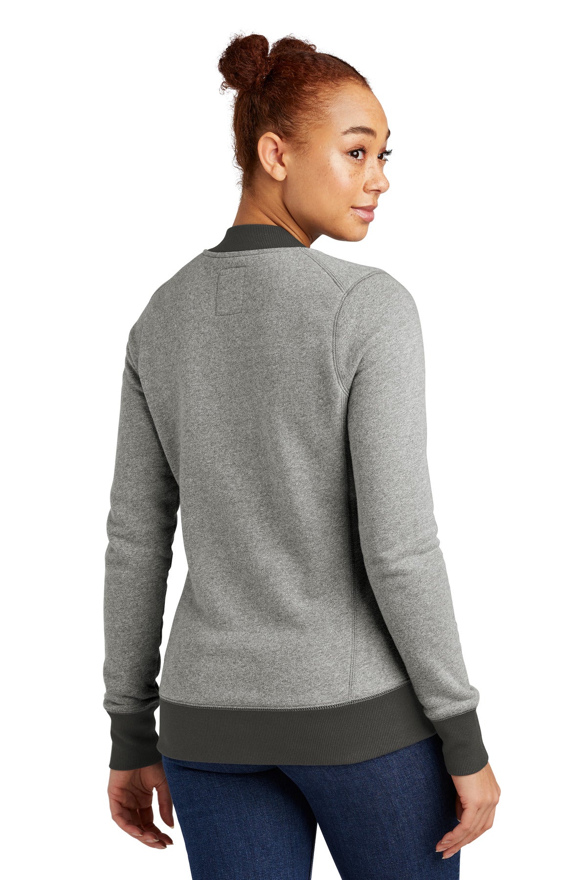 New Era Women's French Terry Baseball Full-Zip. LNEA503