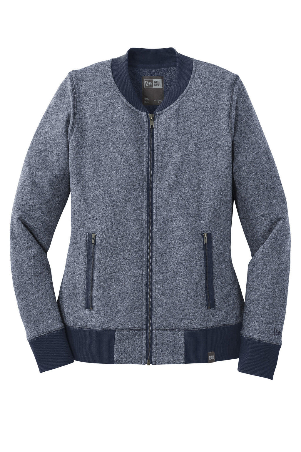 New Era Women's French Terry Baseball Full-Zip. LNEA503