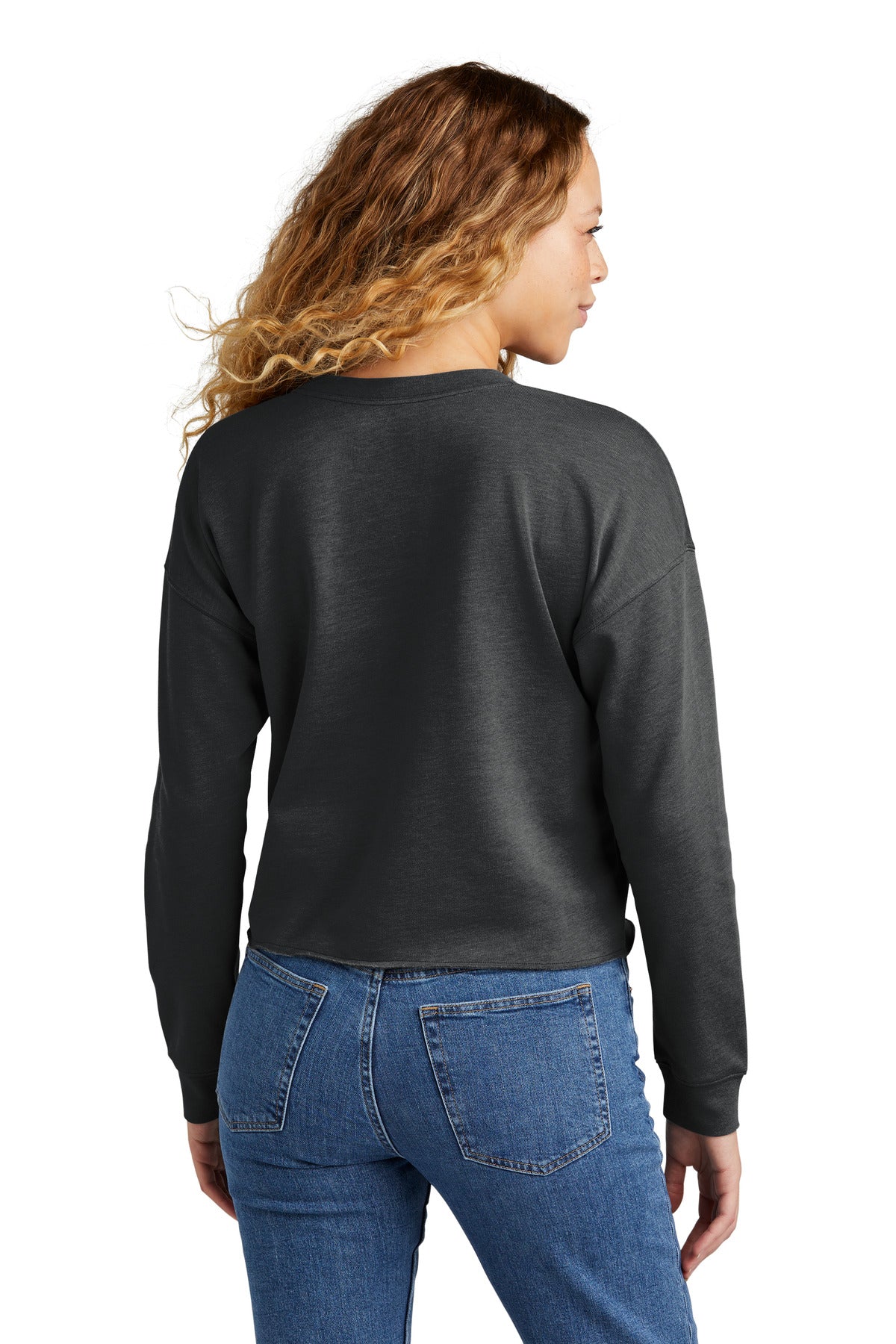 New Era Women's Tri-Blend Fleece Crop Crew LNEA514