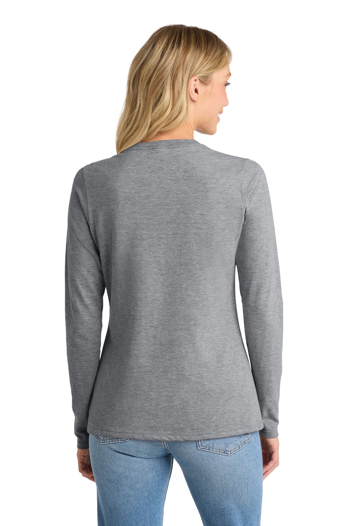 Port & Co Women's Long Sleeve Fan Favorite V-Neck Tee. LPC450VLS