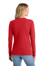 Port & Co Women's Long Sleeve Fan Favorite V-Neck Tee. LPC450VLS