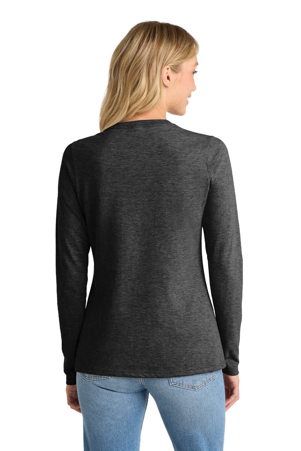 Port & Co Women's Long Sleeve Fan Favorite V-Neck Tee. LPC450VLS