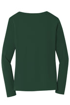 Port & Co Women's Long Sleeve Fan Favorite V-Neck Tee. LPC450VLS