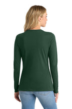 Port & Co Women's Long Sleeve Fan Favorite V-Neck Tee. LPC450VLS