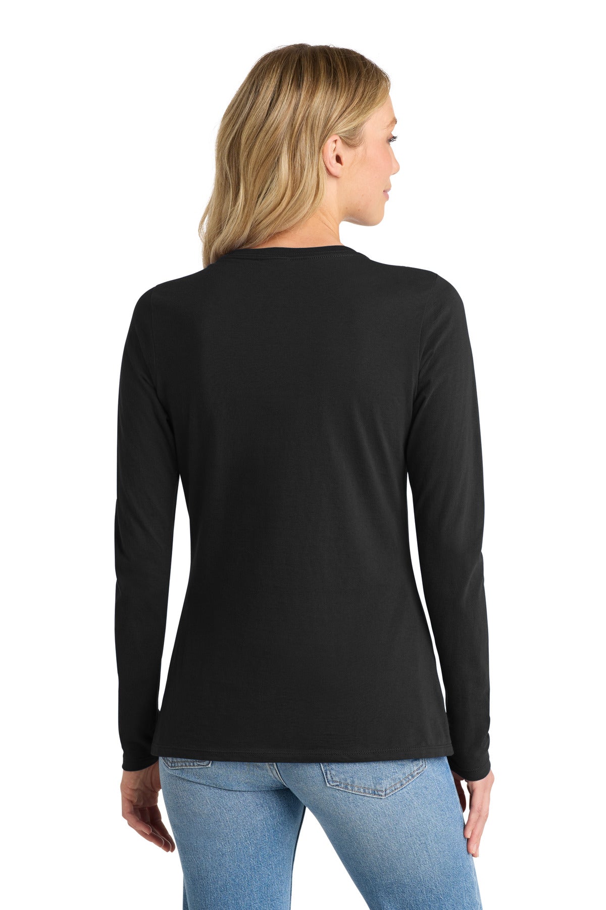 Port & Co Women's Long Sleeve Fan Favorite V-Neck Tee. LPC450VLS