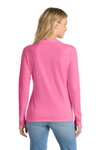 Port & Co Women's Long Sleeve Fan Favorite V-Neck Tee. LPC450VLS