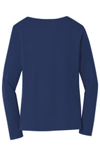 Port & Co Women's Long Sleeve Fan Favorite V-Neck Tee. LPC450VLS