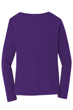 Port & Co Women's Long Sleeve Fan Favorite V-Neck Tee. LPC450VLS