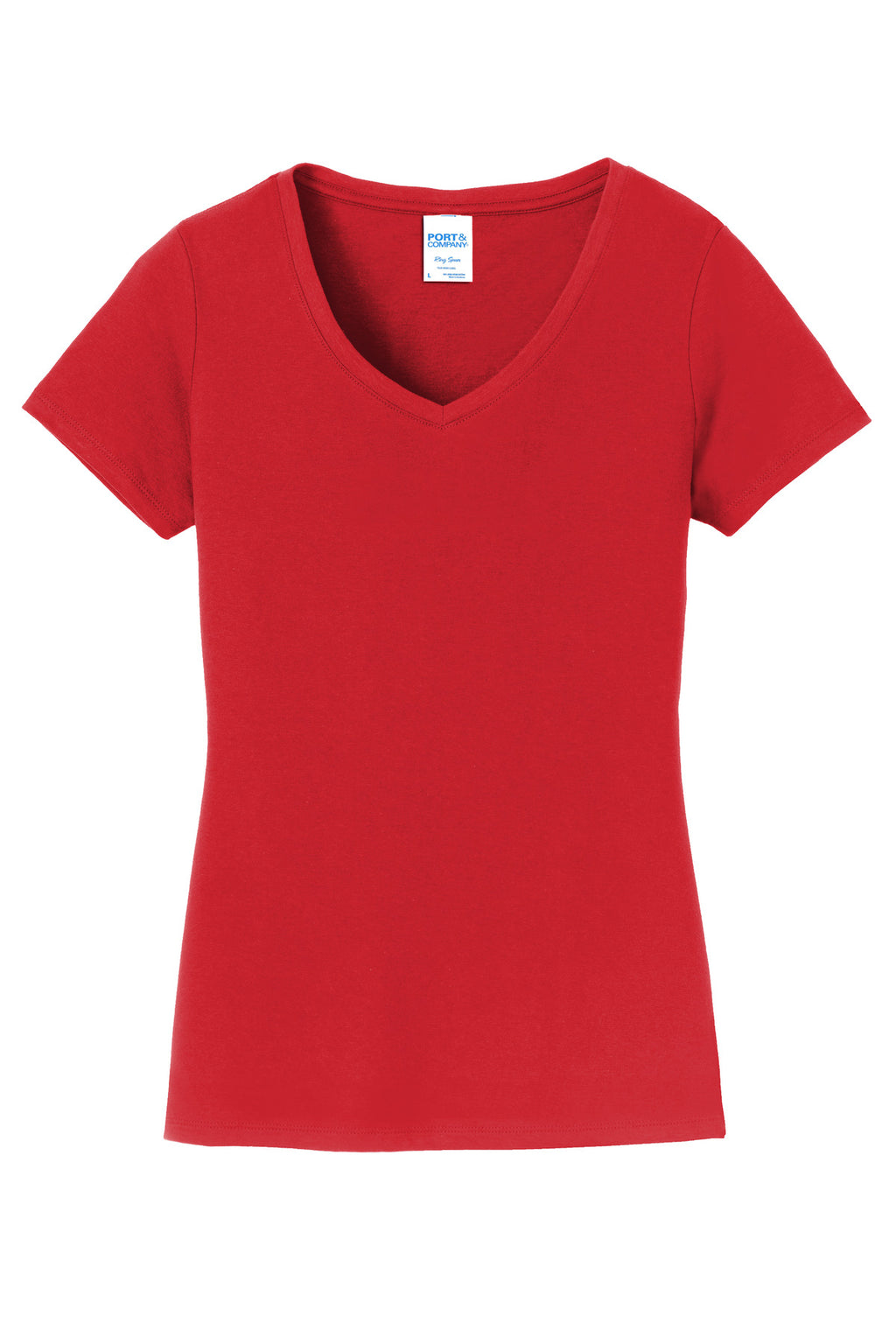 Port & Co Women's Fan Favorite V-Neck Tee. LPC450V