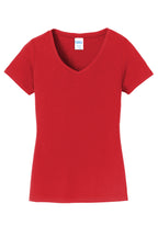 Port & Co Women's Fan Favorite V-Neck Tee. LPC450V