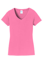 Port & Co Women's Fan Favorite V-Neck Tee. LPC450V