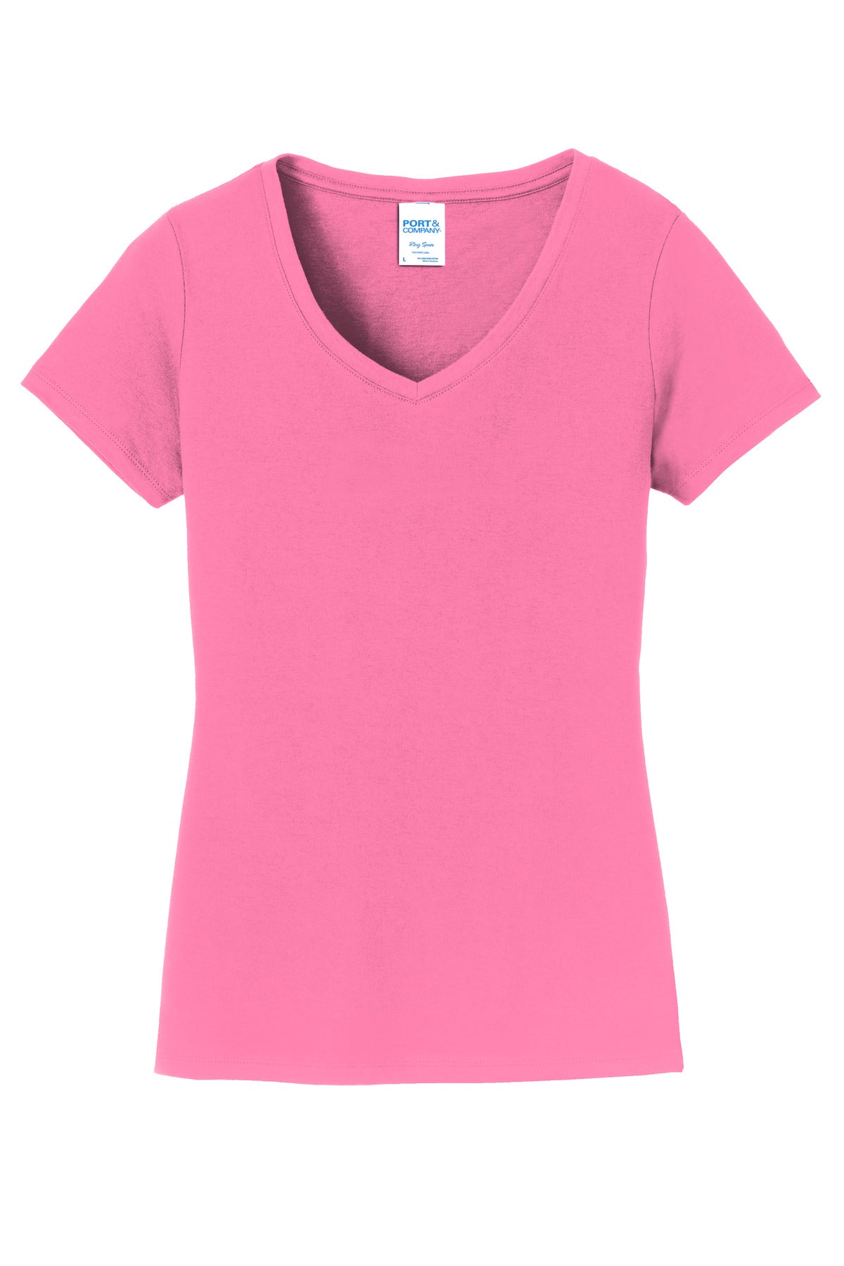 Port & Co Women's Fan Favorite V-Neck Tee. LPC450V
