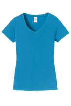 Port & Co Women's Fan Favorite V-Neck Tee. LPC450V