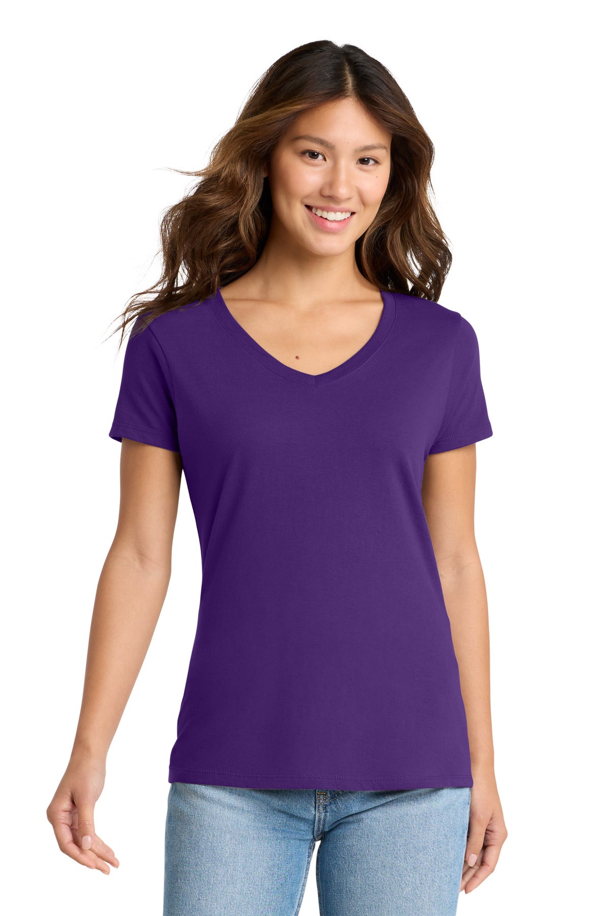 Port & Co Women's Fan Favorite V-Neck Tee. LPC450V