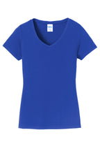 Port & Co Women's Fan Favorite V-Neck Tee. LPC450V