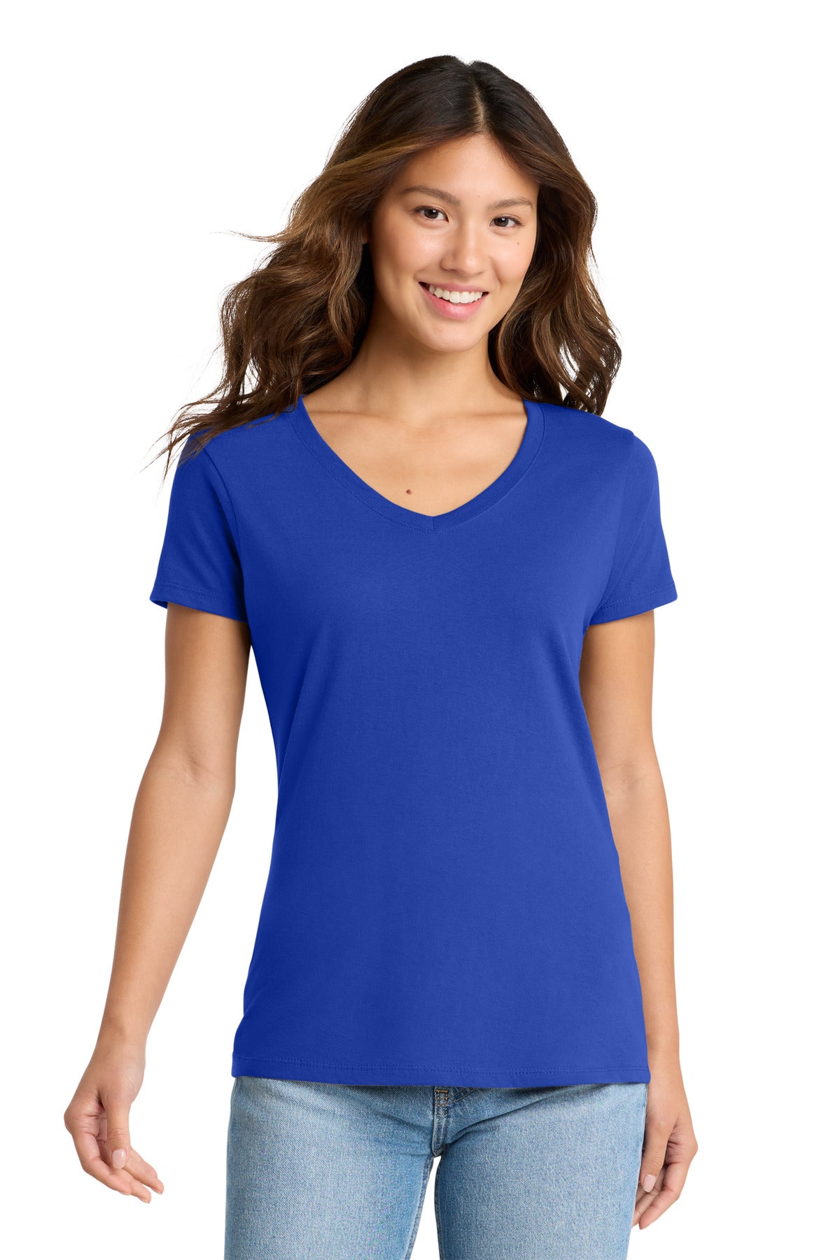Port & Co Women's Fan Favorite V-Neck Tee. LPC450V