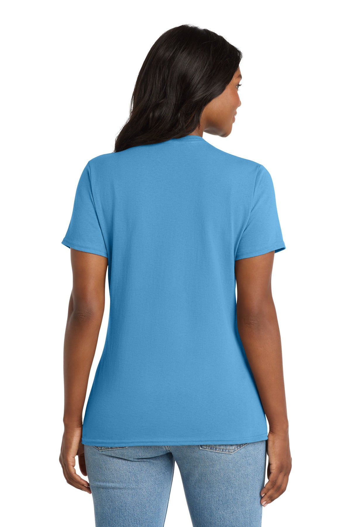 Port & Co Women's Core Cotton V-Neck Tee. LPC54V