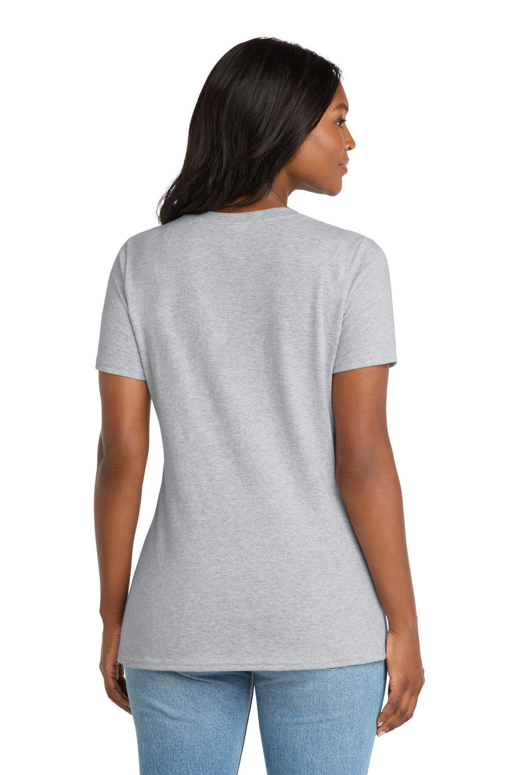 Port & Co Women's Core Cotton V-Neck Tee. LPC54V