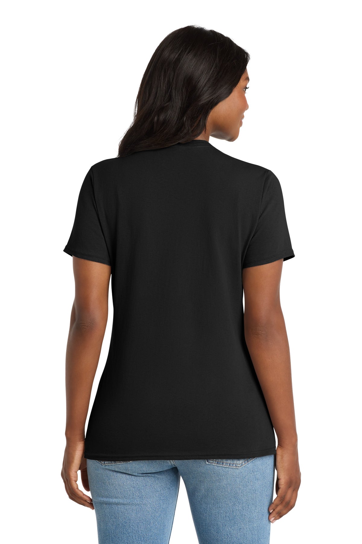 Port & Co Women's Core Cotton V-Neck Tee. LPC54V