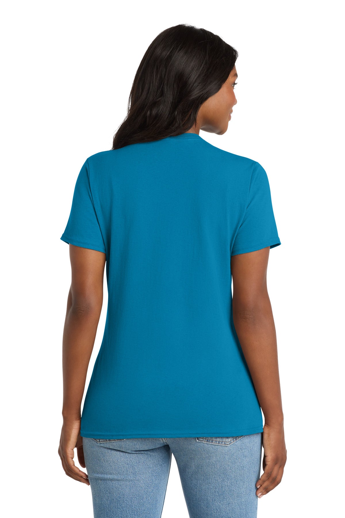 Port & Co Women's Core Cotton V-Neck Tee. LPC54V