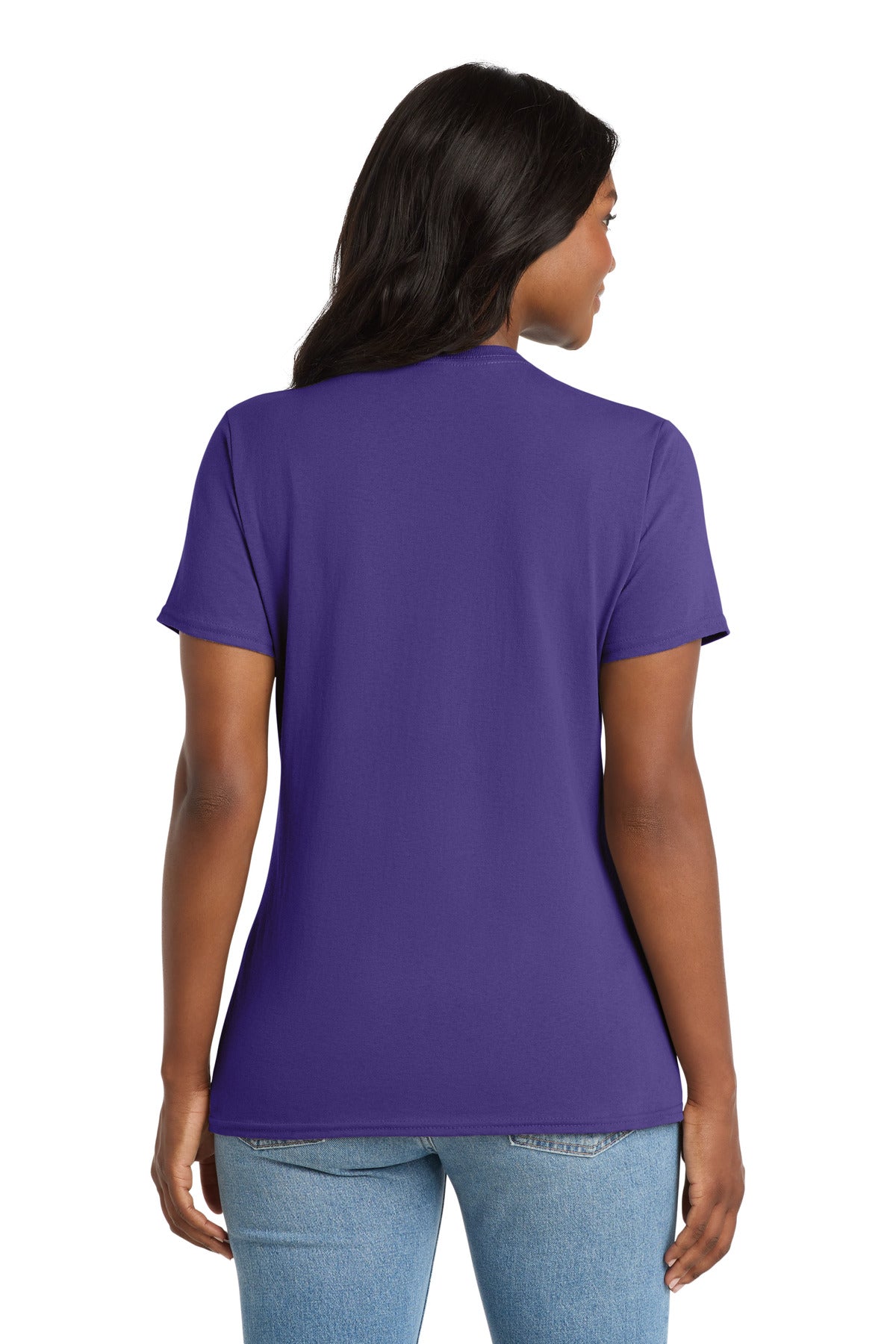 Port & Co Women's Core Cotton V-Neck Tee. LPC54V