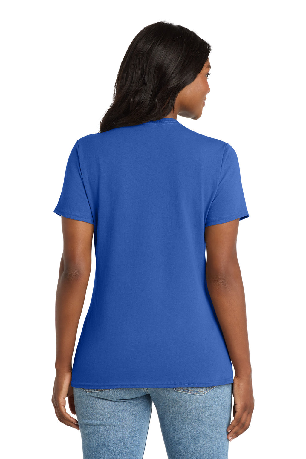 Port & Co Women's Core Cotton V-Neck Tee. LPC54V
