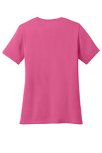 Port & Co Women's Core Cotton V-Neck Tee. LPC54V